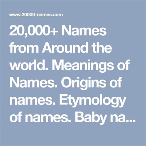 20000 names